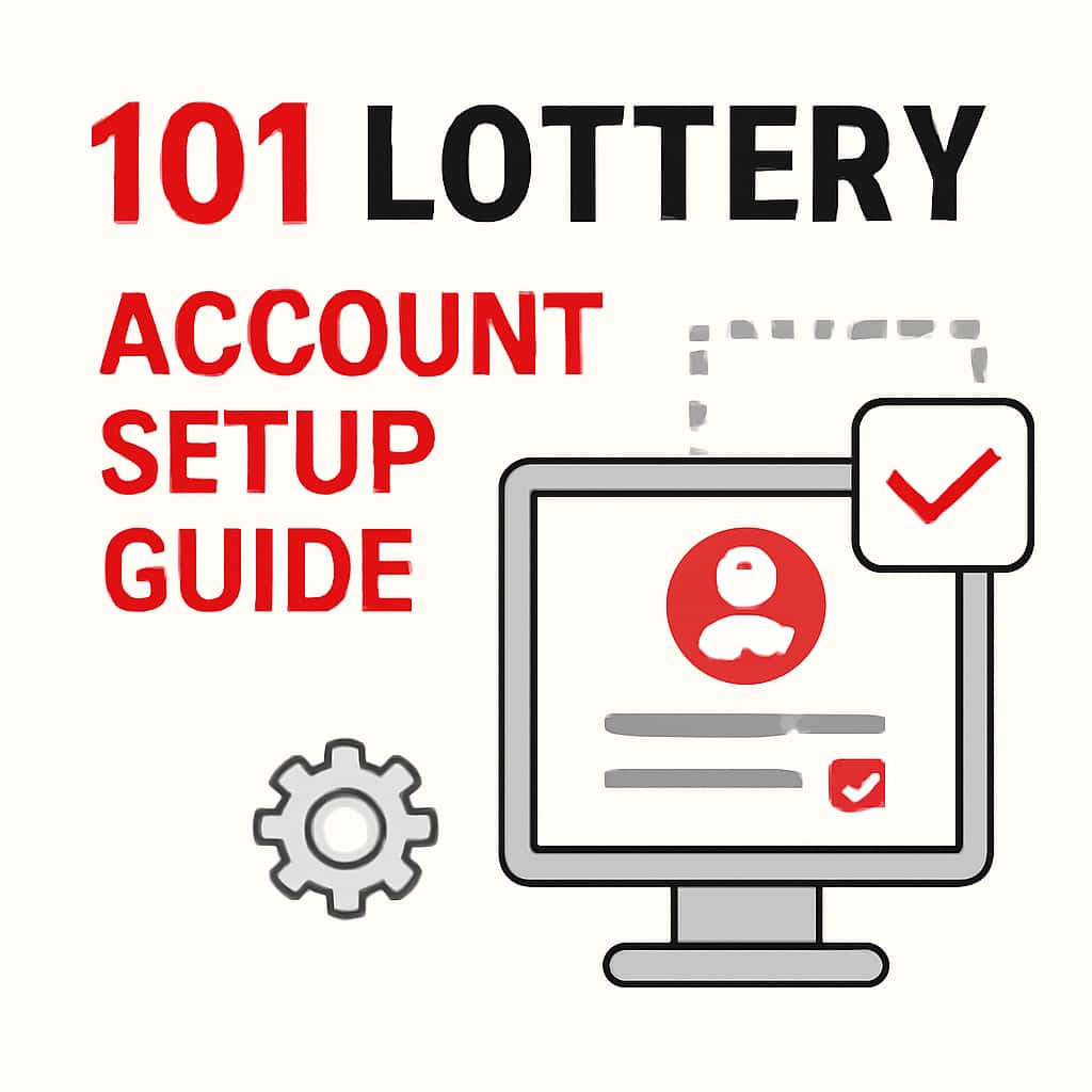 A diagram showing the steps involved in setting up a 101 Lottery account.