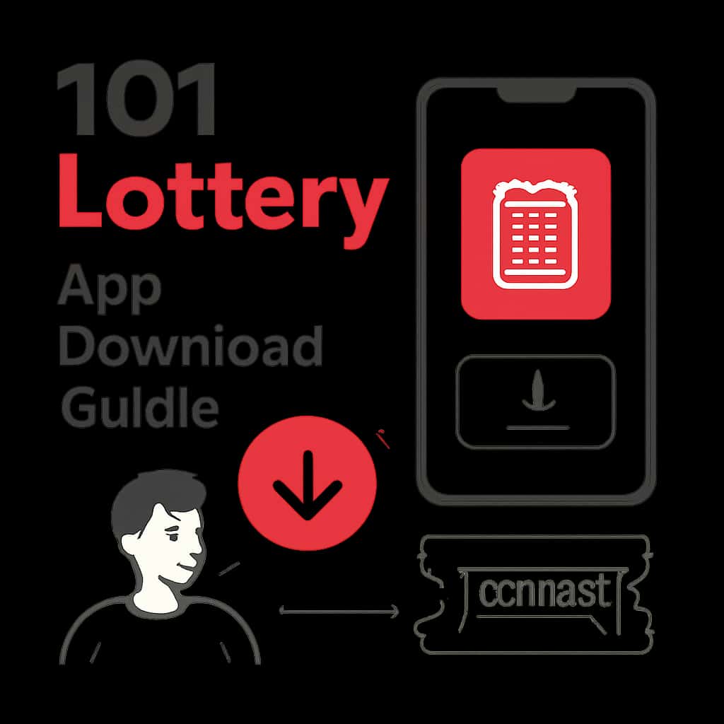 An educational illustration for the 101 Lottery App Download Guide.