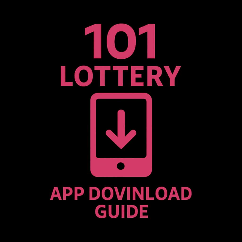 An icon representing the 101 Lottery App Download Guide with a clean design.