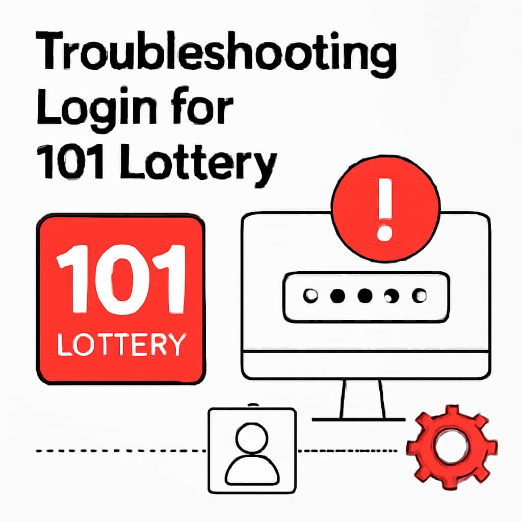 An educational diagram visualizing troubleshooting steps for 101 Lottery.
