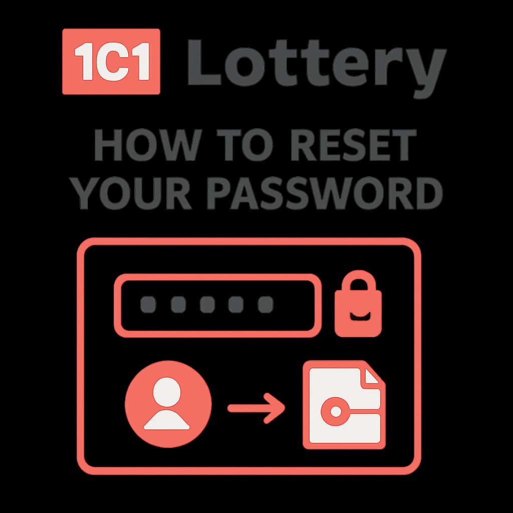 Diagram illustrating the steps for resetting 101 Lottery password.