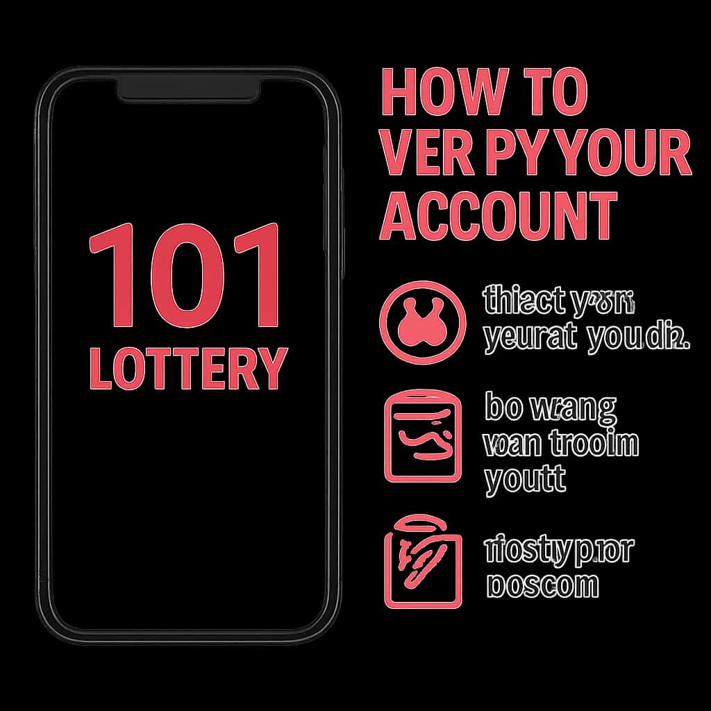 An educational diagram about verifying 101 Lottery accounts.