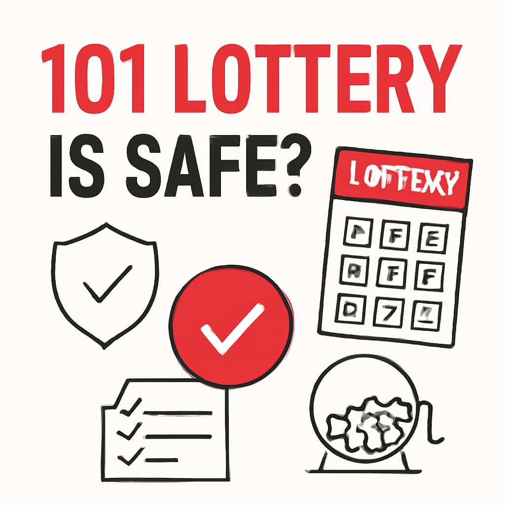 An educational illustration depicting security measures in 101 Lottery.