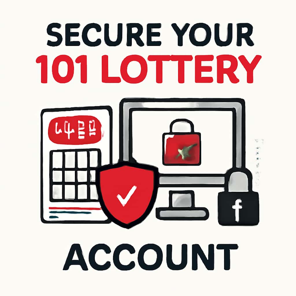 Illustration demonstrating different security practices for 101 Lottery accounts.